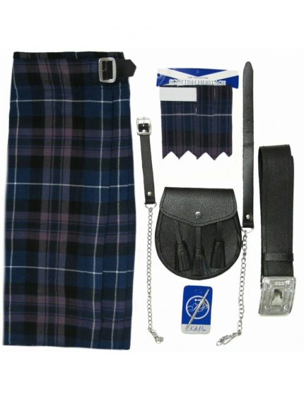 5-piece kilt set for men in purple honour of scotland from tartanista