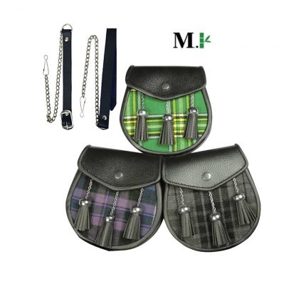 Matching Tartan Leather Sporran