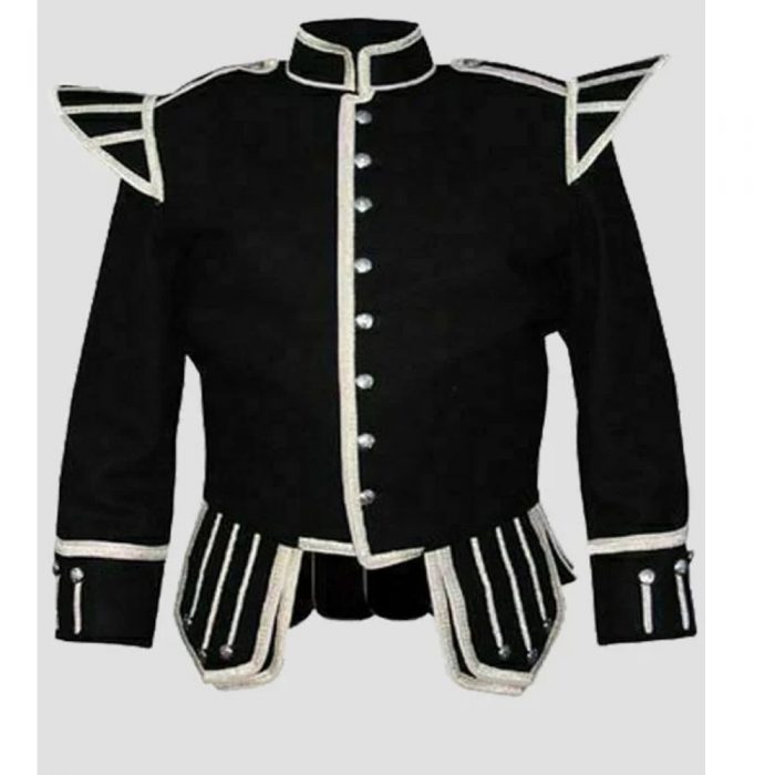 100% Wool Blazer New Military Piper Drummer Doublet Jacket”