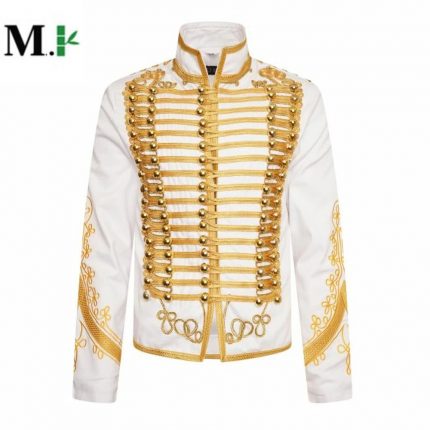 MILITARY DRUMMER WHITE PARADE JACKET