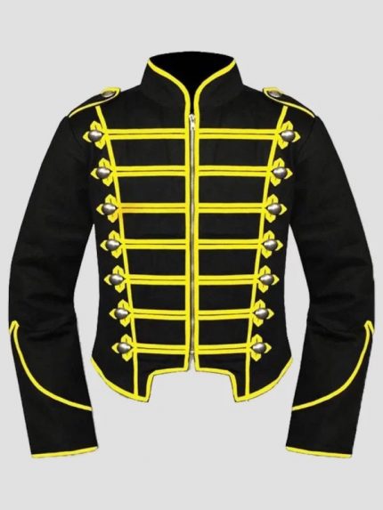 Black & Yellow Military Jacket