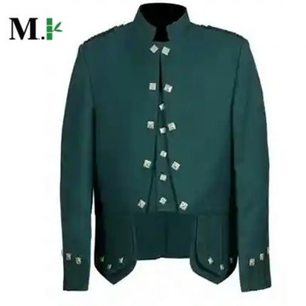 Green Sheriffmuir Doublet Jacket with Waistcoat 