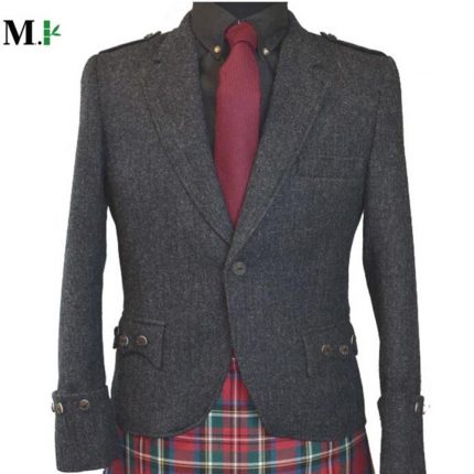 Grey Tweed Argyle Jacket