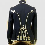 Black Imperial Prussian General Hussar Military Jacket,Men's Fashion Hussar Jacket