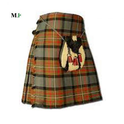 Kilt in a worn-out tartan