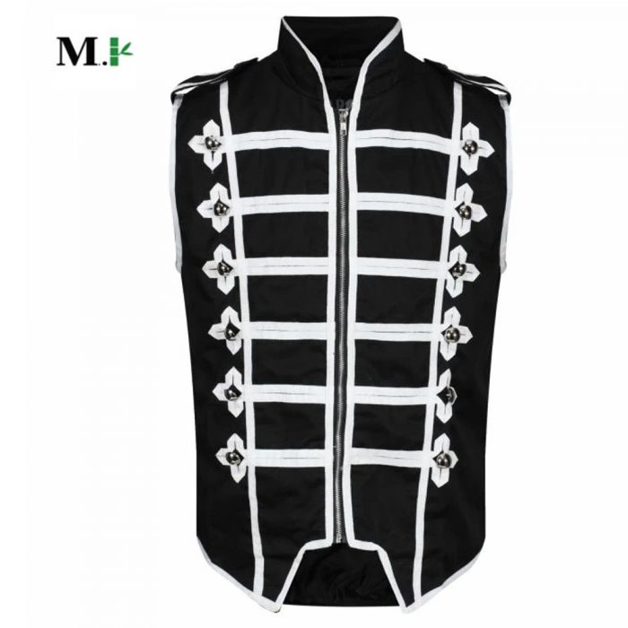 Drummer vests are now offered in our most popular Steampunk Punk Military Drummer Parade Jacket style!