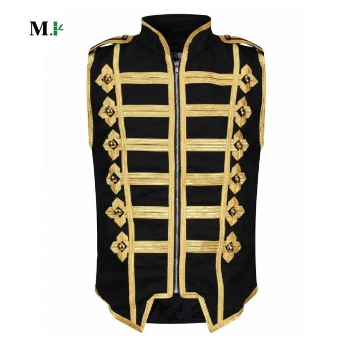 Drummer vests are now offered in our most popular Steampunk Punk Military Drummer Parade Jacket style!