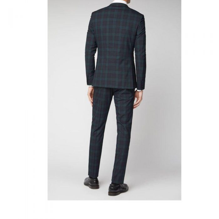 Men Classic Suit Tartan Jacket