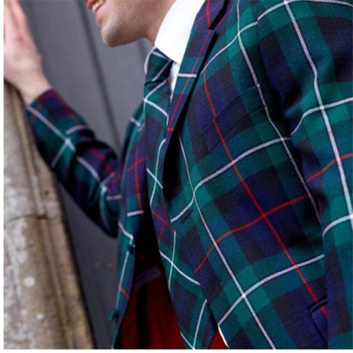 Men Long Tartan Coat