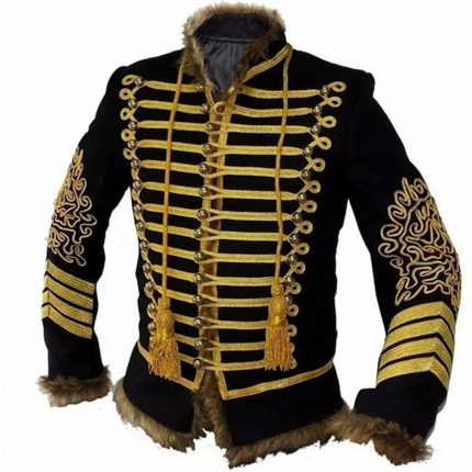 Napoleonic Hussar Jacket - 18th Century Military Uniform Tunic Pelisse Jimi Hendrix Jacket - Men's fashion Hussar Jackets