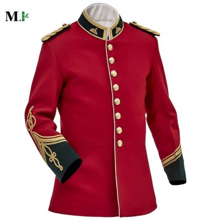 Red Zulu War Jacket Vintage Officers Tunic Circa jacket For Men & Women 1879 British Anglo Jacket