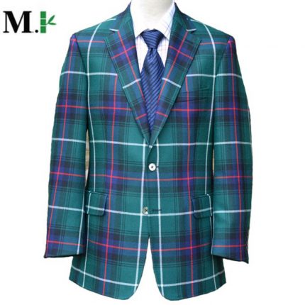 The Mackenzie Tartan fabric for the jacket 