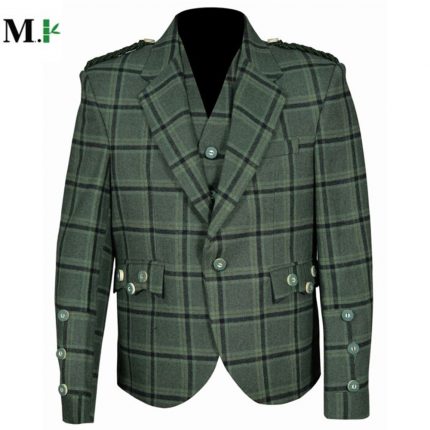 The lovat green Tweed Argyle Jacket 