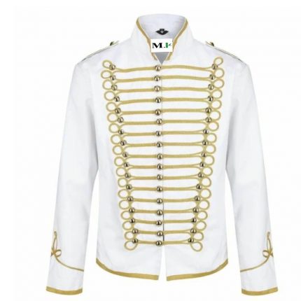 WHITE GOLD MILITARY PARADE JACKET