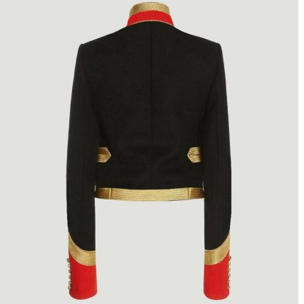 Women Wool Military Jacket Officer Blazer Hussar Commander Coat