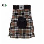 Thompson Camel Tartan Kilt