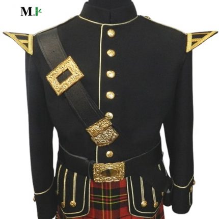 Black Doublet with Gold Trim