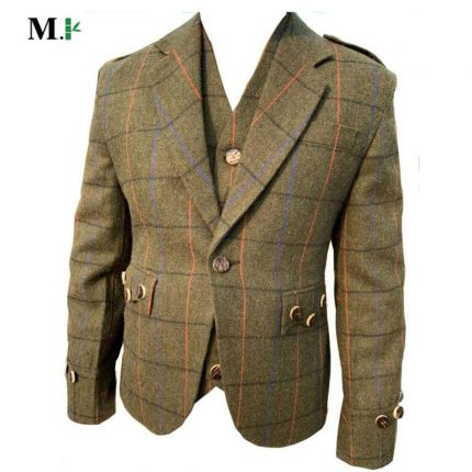 Green Tweed Wedding Jacket