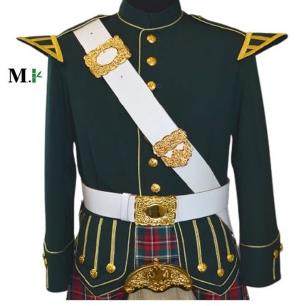 Green doublet with gold trim