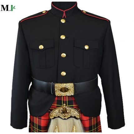 Kilt Jacket, Class A Honor Guard, Black/Red