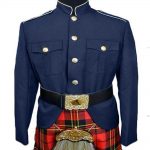 Kilt jacket Withe navy  Class A Honor Guard