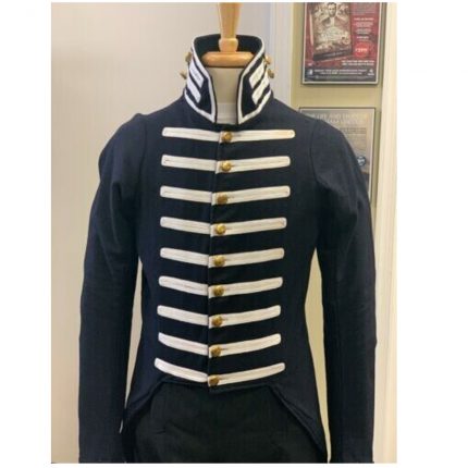 Pre-Civil War, M-1832 style Militia “Legion” Tailcoat, Navy Blue Tunic Wool Coat