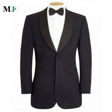 New Blue Wool Blazer Coat for Men's Designer Wedding Jacket Party Wear