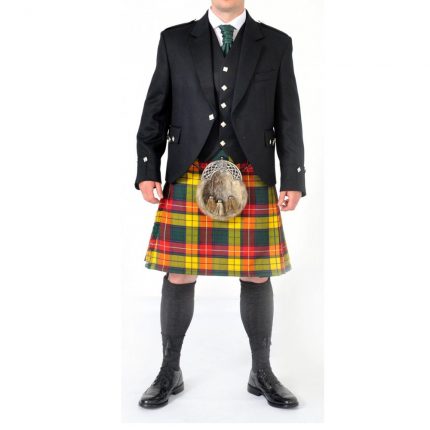 Scottish 8 Yard Buchanan Tartan Kilt Outfit