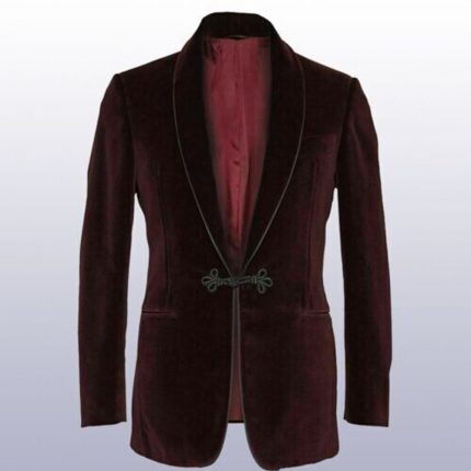 Brown Velvet Jacket Smoking Jacket