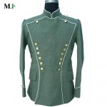 WWI Officer Flied Green Tunic Jacket, White-pipped German Empire 