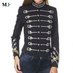 Women's Black Military Blazer Jacket