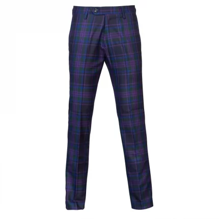 TARTAN TROUSERS POLYVISCOSE