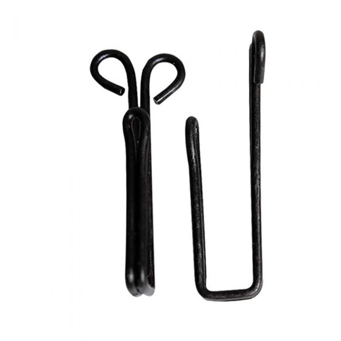 A pair of Belt Carrying Hooks For Doublets