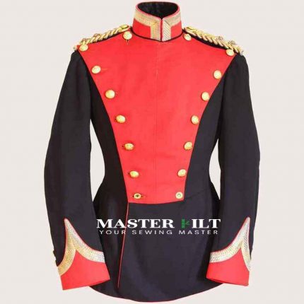 New Black 9th Lancers Full Dress Tunic Uniform Jacket